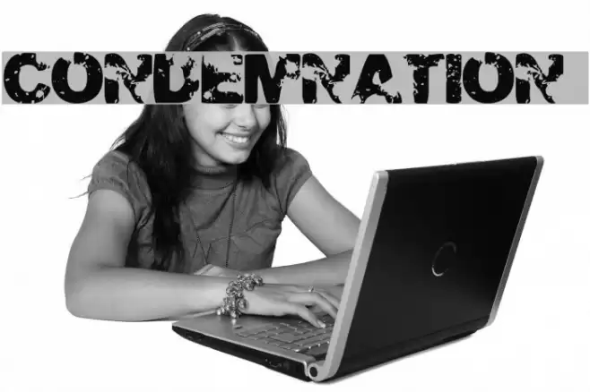 CONDEMNATION  Font examples