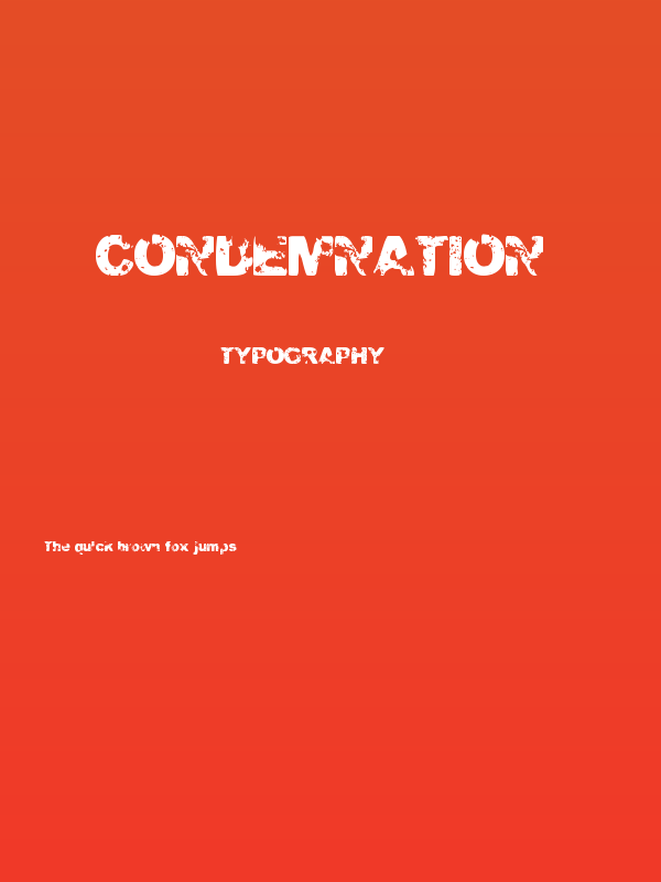 CONDEMNATION  Poster