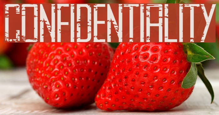 CONFIDENTIALITY Font examples