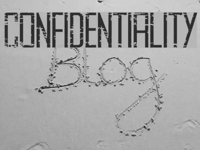 CONFIDENTIALITY Font examples