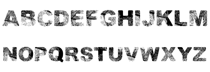 CONFLICT PERSONAL USE Bold Schriftart Groß