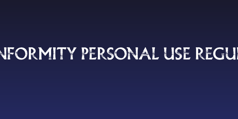 CONFORMITY PERSONAL USE Regular Social Header