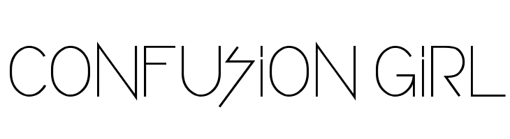 CONFUSION GIRL  baixar fontes gratis