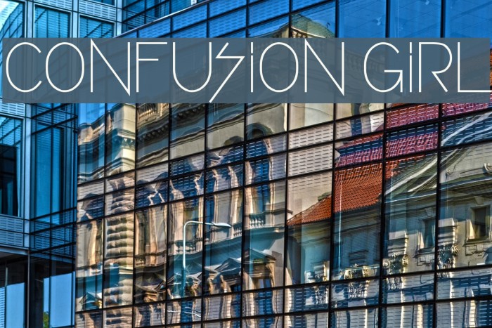 CONFUSION GIRL Font examples