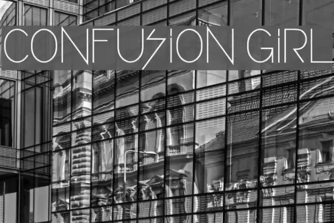 CONFUSION GIRL Font examples