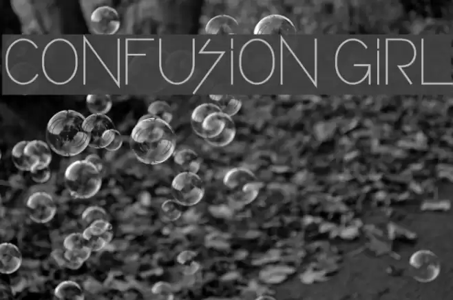 CONFUSION GIRL Font examples