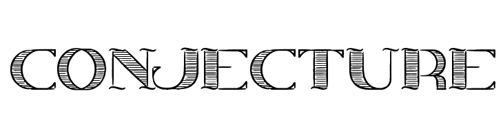 CONJECTURE Font