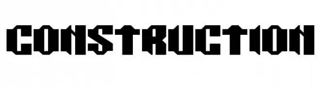 CONSTRUCTION  Frei Schriftart Herunterladen