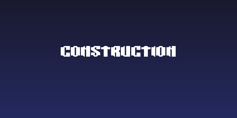 CONSTRUCTION Social Header