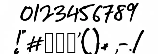 CONTENG MARKER Font OTHER CHARS