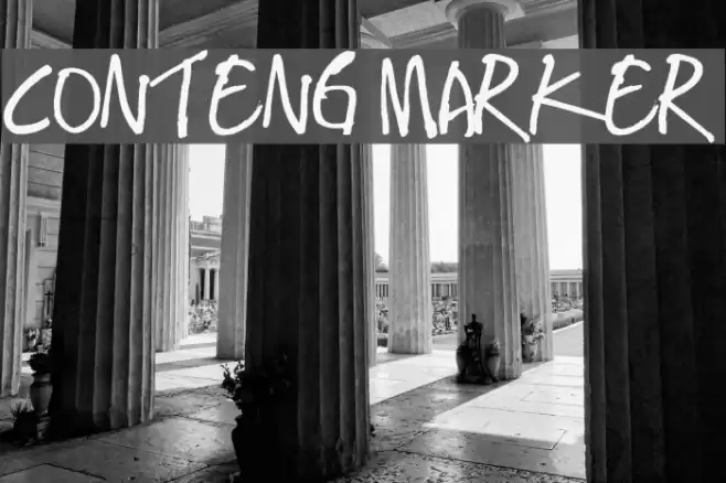 CONTENG MARKER Font examples