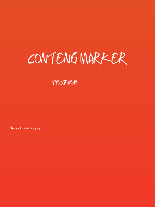 CONTENG MARKER Poster