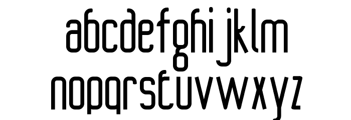 CONTROL Schriftart Kleinbuchstaben