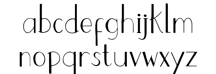 COOJERTOWN Font LOWERCASE