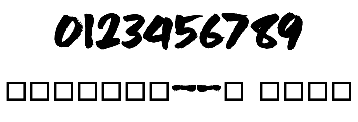 COOLERBRUSH Font OTHER CHARS