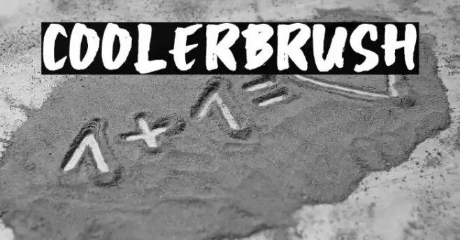 COOLERBRUSH Font examples
