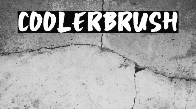 COOLERBRUSH Font examples