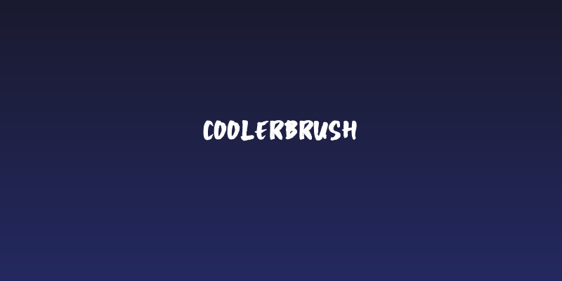 COOLERBRUSH Social Header