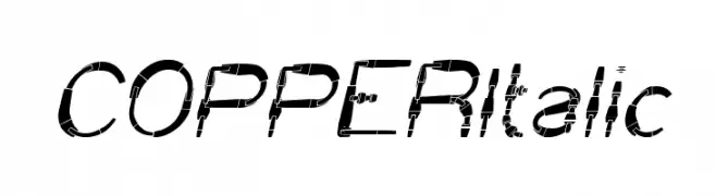 COPPER Italic  フリーフォントのダウンロード