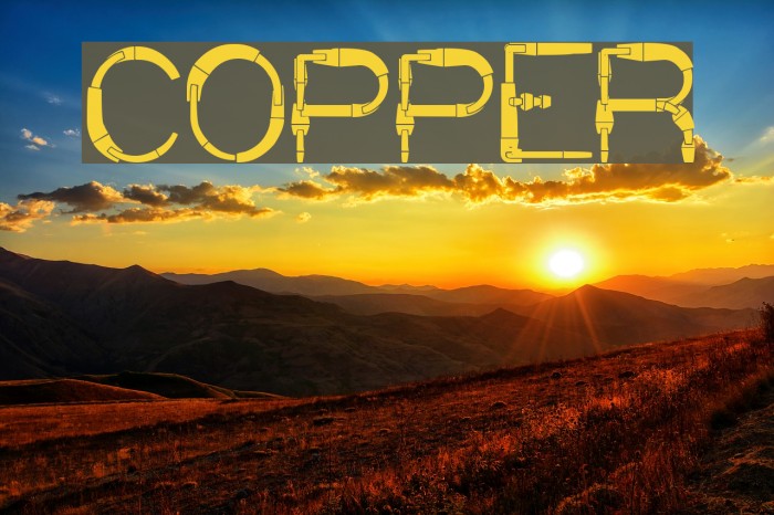 COPPER Font examples