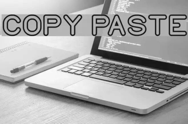 COPY PASTE Font examples