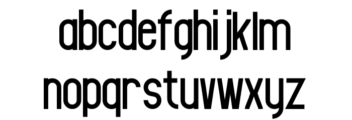 CORE Font LOWERCASE
