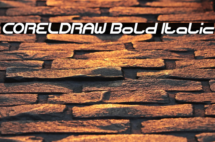 CORELDRAW Bold Italic Example 1