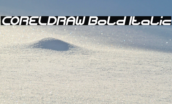 CORELDRAW Bold Italic Example 2