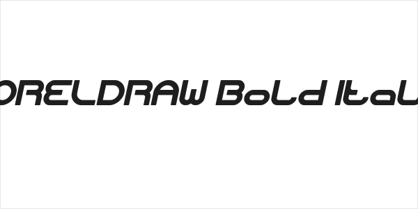 CORELDRAW Bold Italic Logo