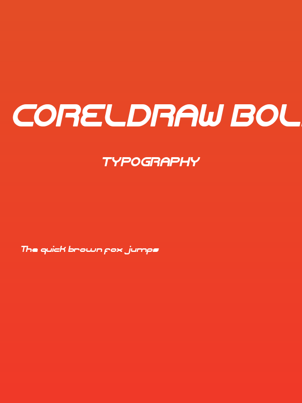 CORELDRAW Bold Italic Poster