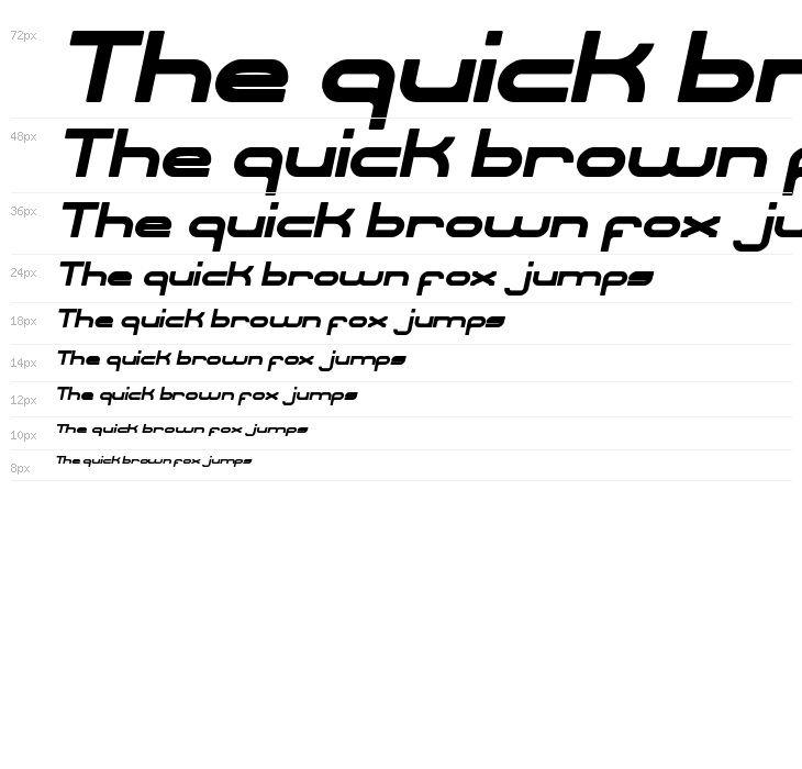 CORELDRAW Bold Italic Waterfall