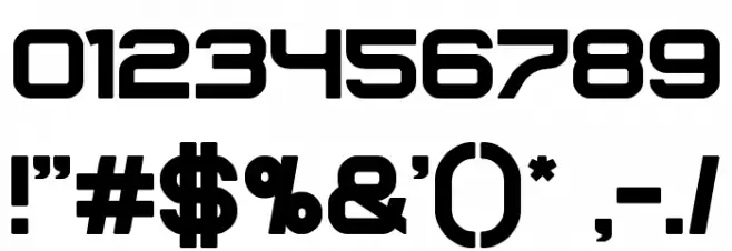 CORELDRAW Bold Font OTHER CHARS