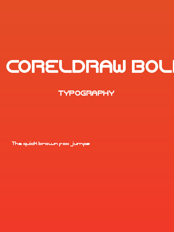 CORELDRAW Bold Poster