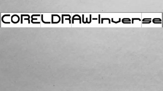CORELDRAW-Inverse Font examples