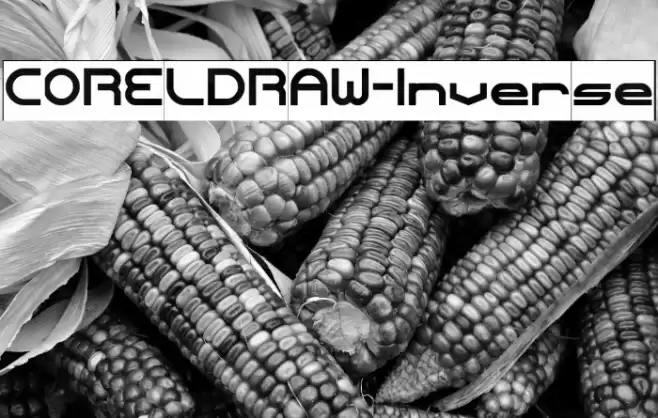 CORELDRAW-Inverse Font examples