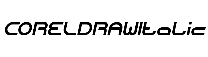 CORELDRAW Italic  フリーフォントのダウンロード