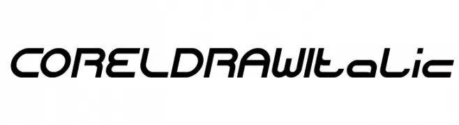 CORELDRAW Italic  Frei Schriftart Herunterladen