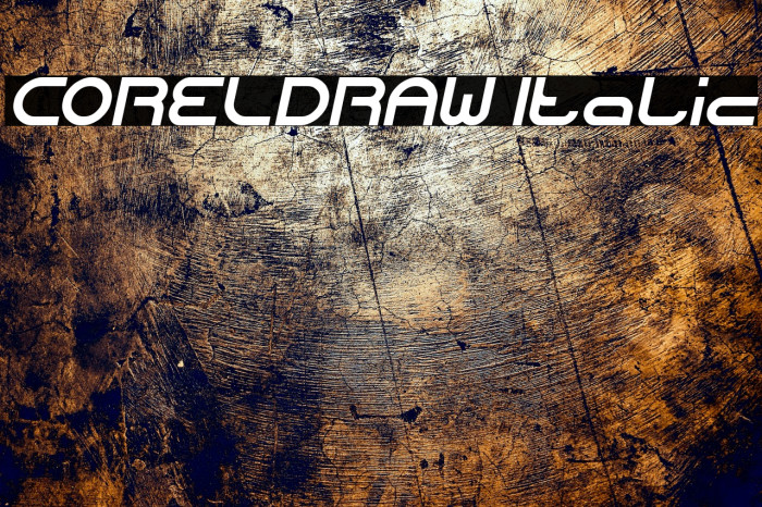 CORELDRAW Italic Example 2