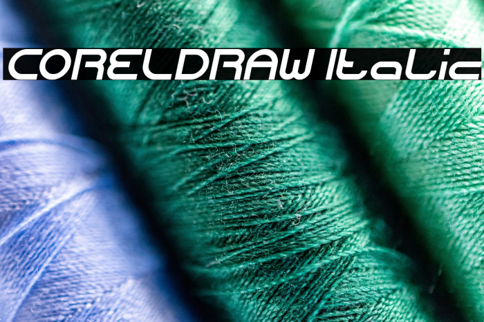 CORELDRAW Italic Example 3
