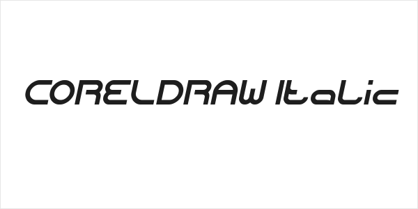 CORELDRAW Italic Logo