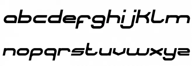 CORELDRAW Italic फ़ॉन्ट लोअरकेस
