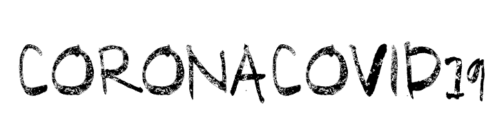 CORONA COVID19  font caratteri gratis