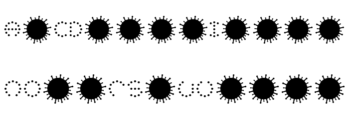 CORONAVIRUS Font LOWERCASE