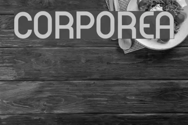 CORPOREA Font examples
