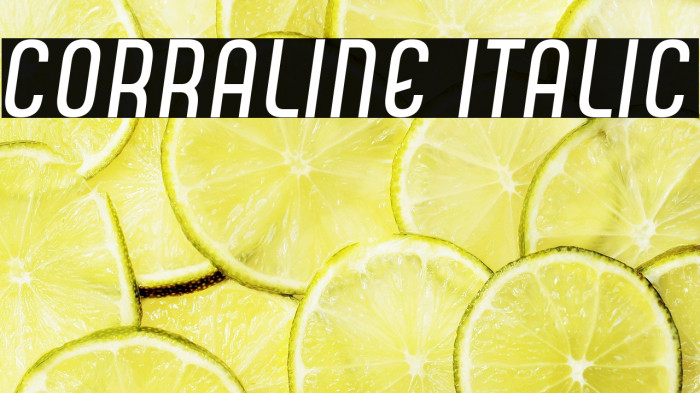 CORRALINE ITALIC Example 2