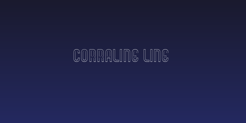 CORRALINE LINE Social Header