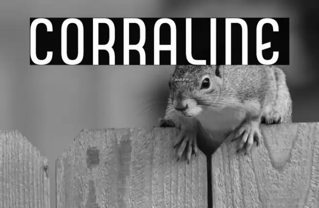 CORRALINE Font examples