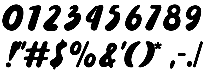 COSMIC MILES Font OTHER CHARS