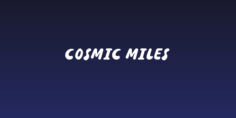 COSMIC MILES Social Header