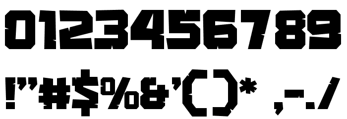 COUGAR Font OTHER CHARS